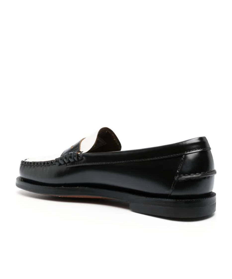 Shop Sebago Two-tone Leather Oxford Shoes In Black