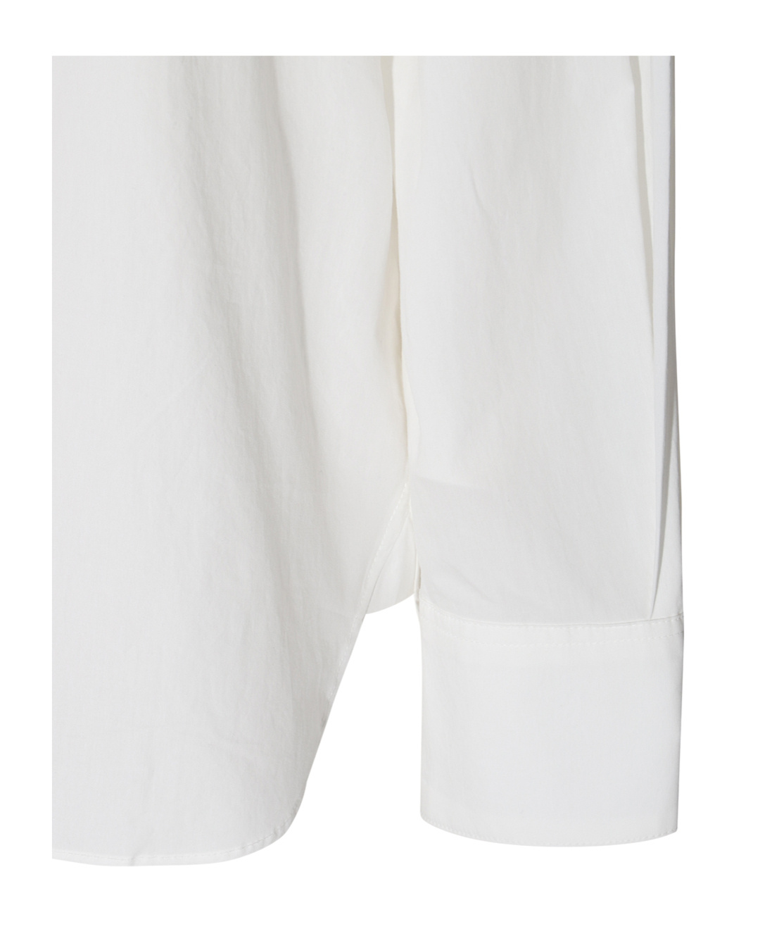 Khaite Pointed-collar Cotton Shirt In White