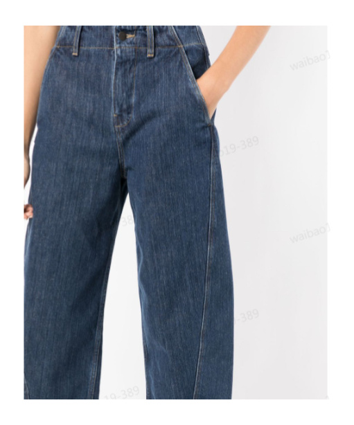 Studio Nicholson Logo Logo Denim Trousers In Blue
