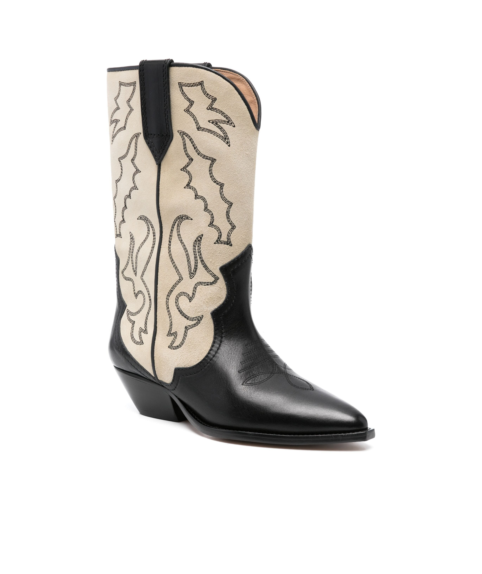 Shop Isabel Marant Duerto Leather Ankle Boots In Nude