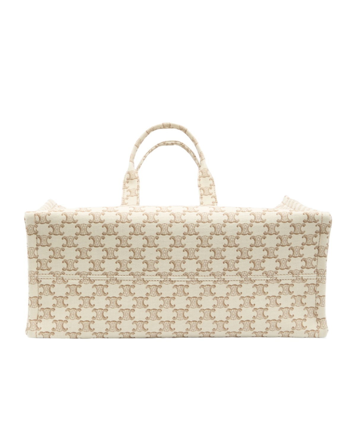 Celine Logo Handbag In Nude