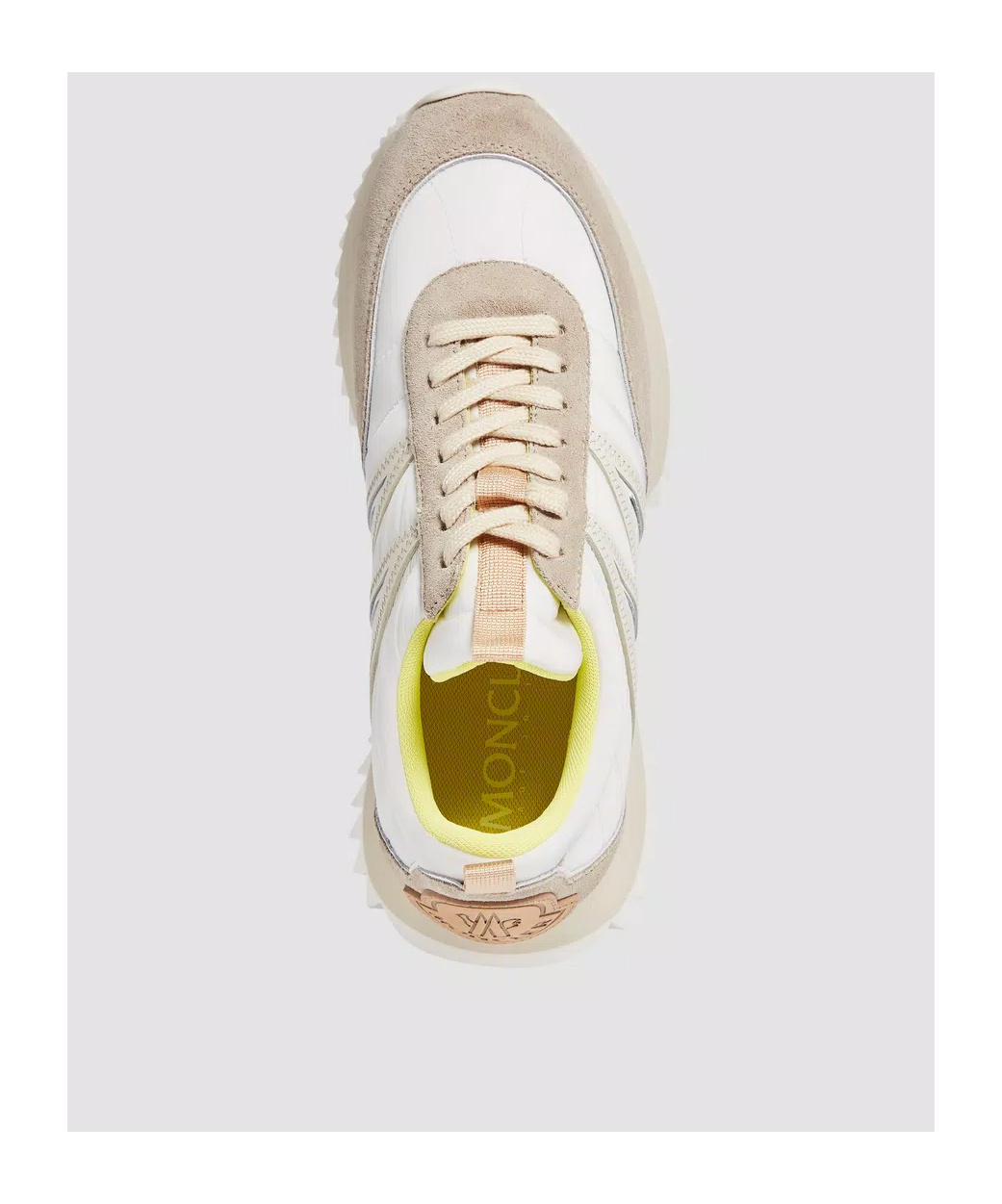 Moncler Pacey Sneakers Leather M-shaped Detail In Multi