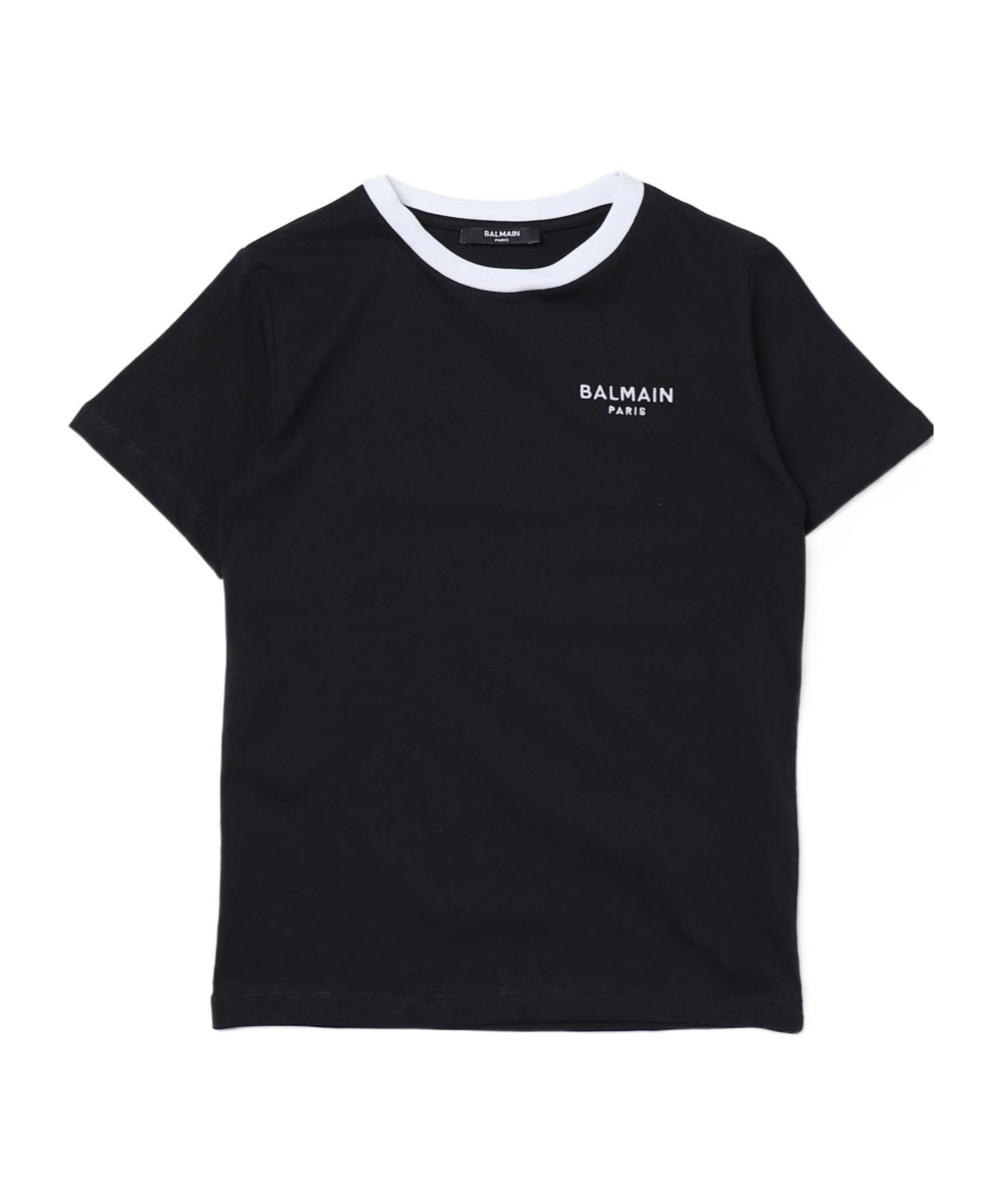 Balmain Logo-embroidered T-shirt In Black
