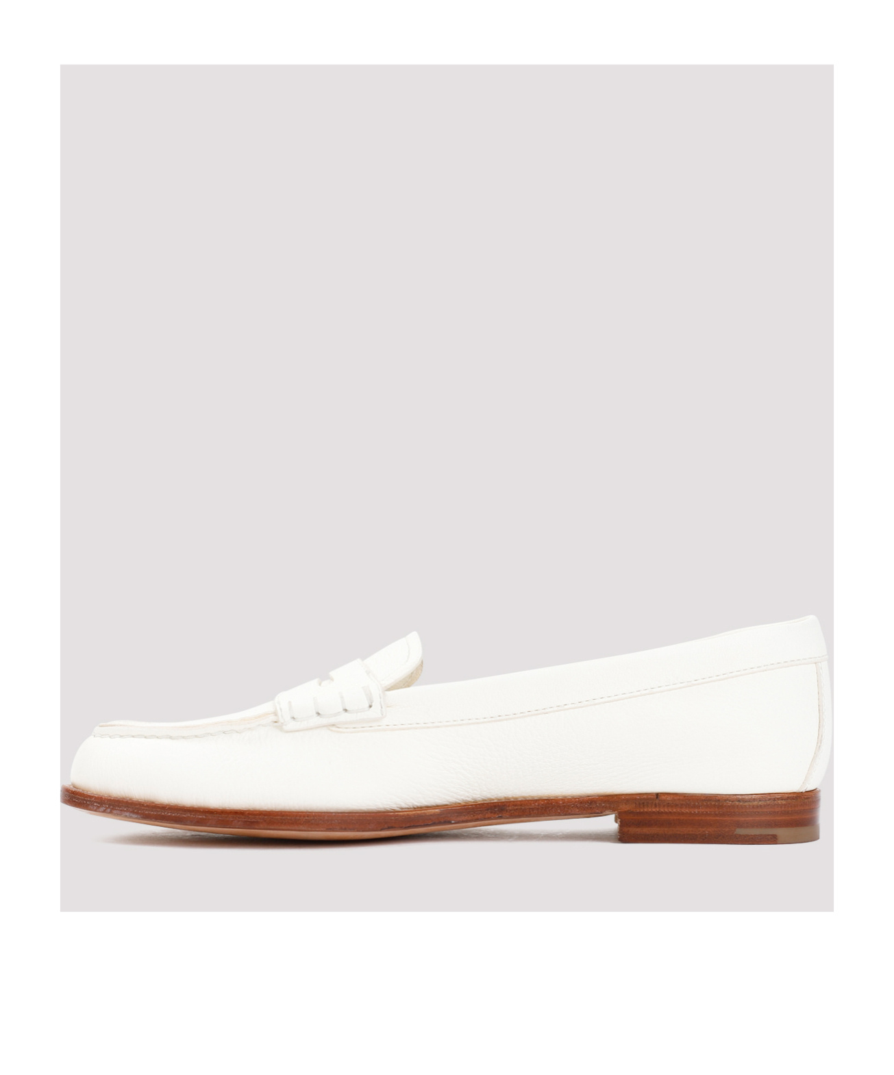 Shop Church's Slip-on Leather Loafers In White