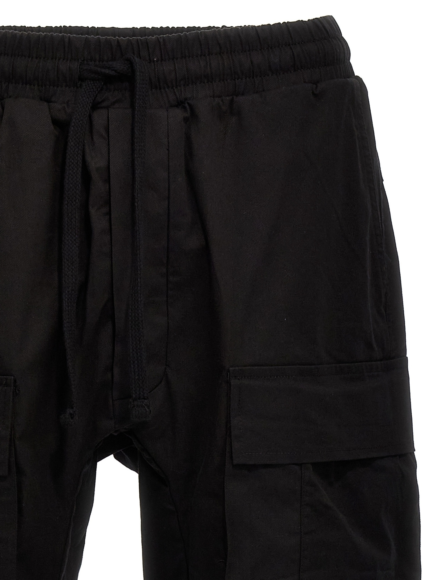 Thom Krom Mid-rise Flared Cargo Trousers In Black
