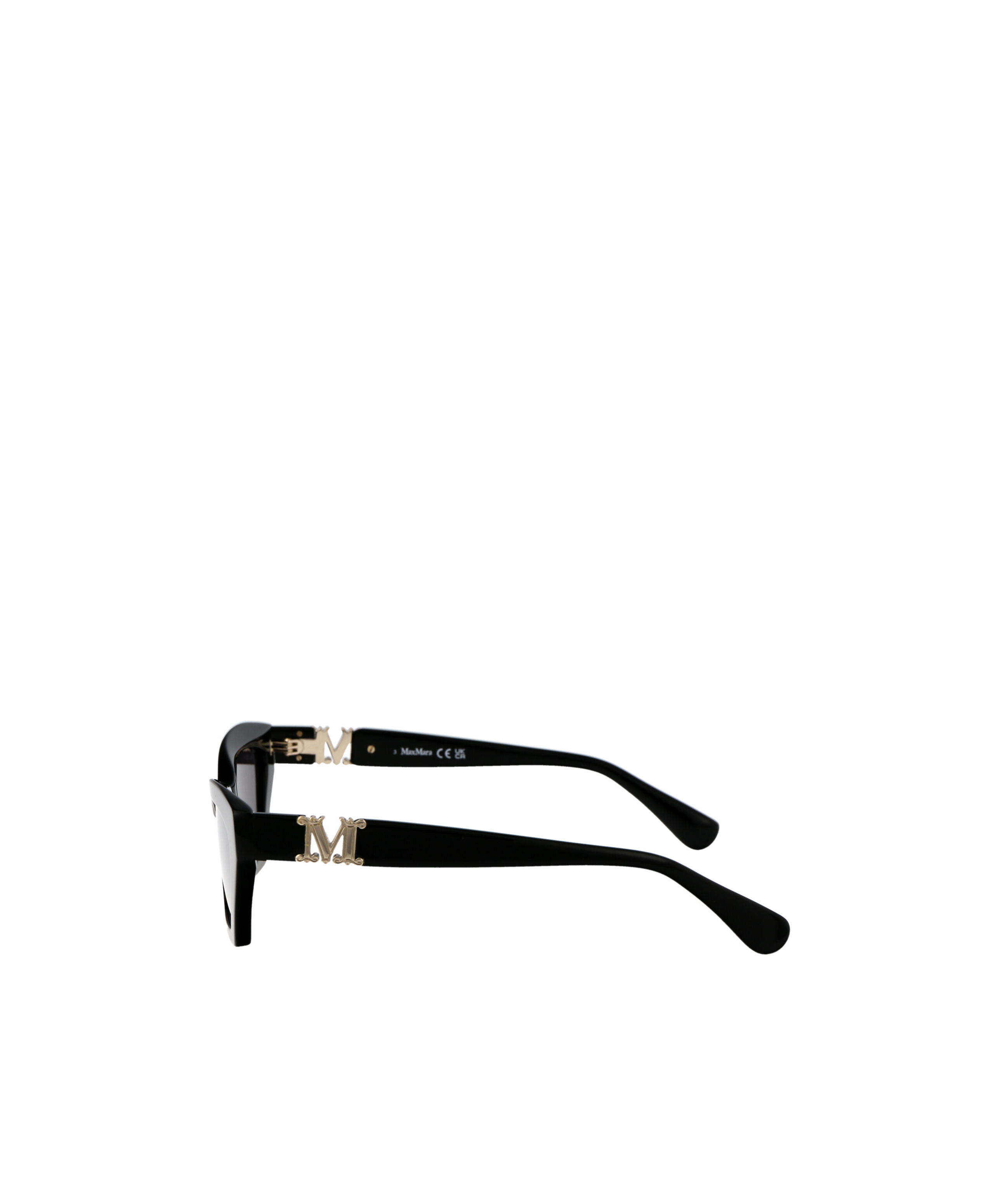 Max Mara Logo Sunglasses In Black