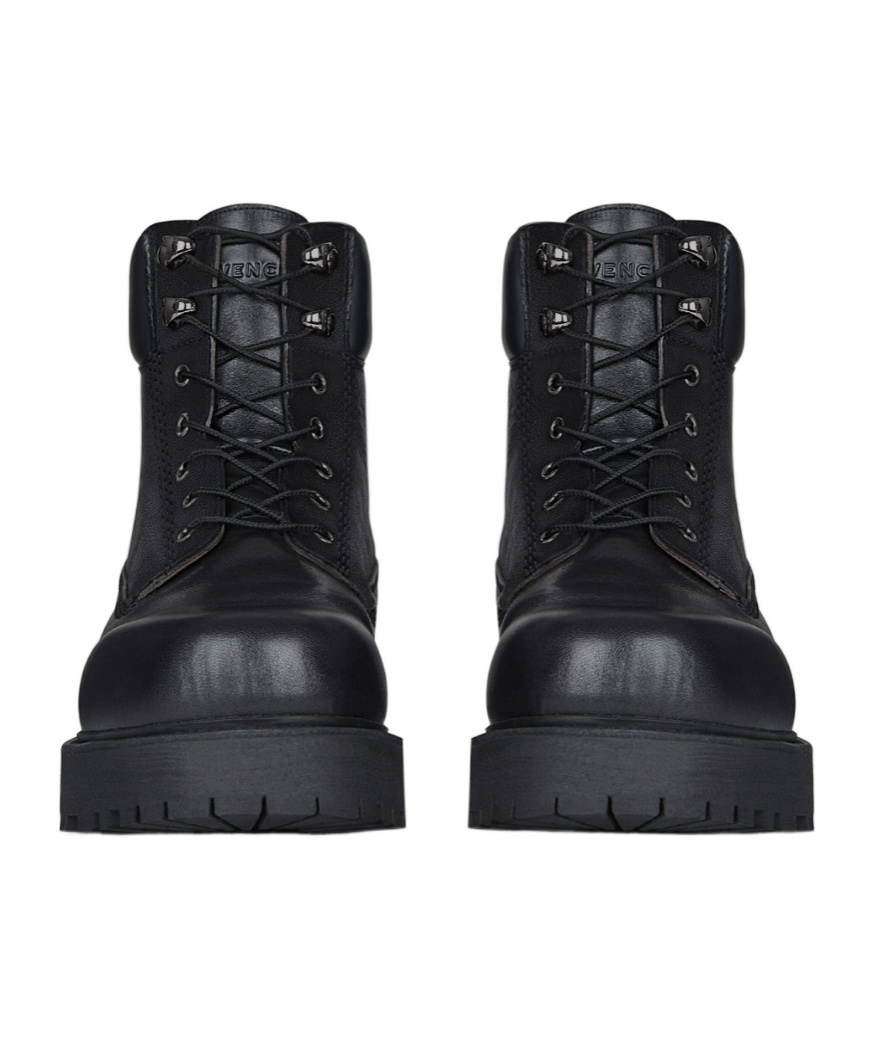 Givenchy Men's Storm Lace-up Boots In Black