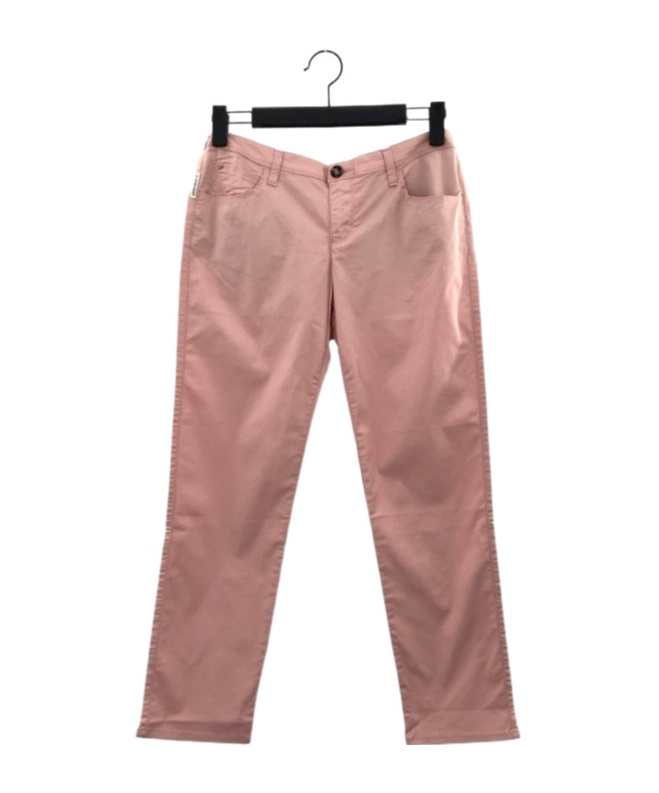 Shop Armani Jeans Pocket Zipper Denim Trousers In Pink