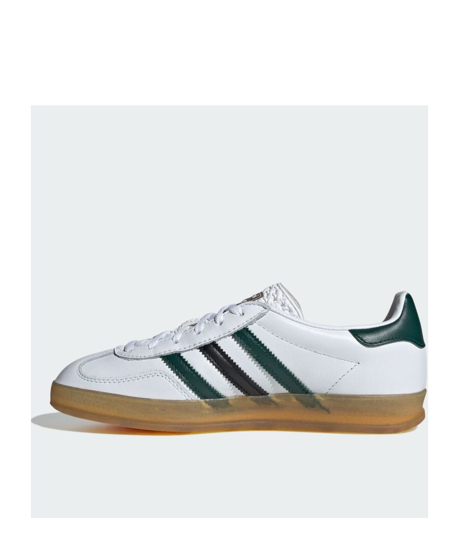 Adidas Originals Scarpe Gazelle Indoor Cream White/collegiate Green/gum In White