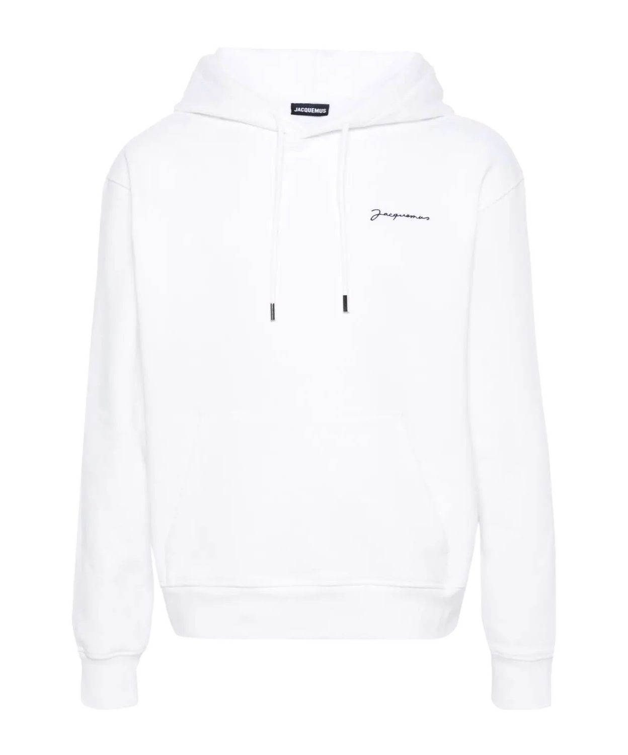 Jacquemus Embroidered Logo Hoodie In White