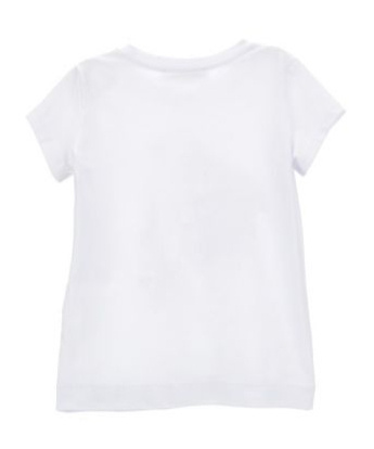 Monnalisa Graphic-print Jersey-texture T-shirt In White