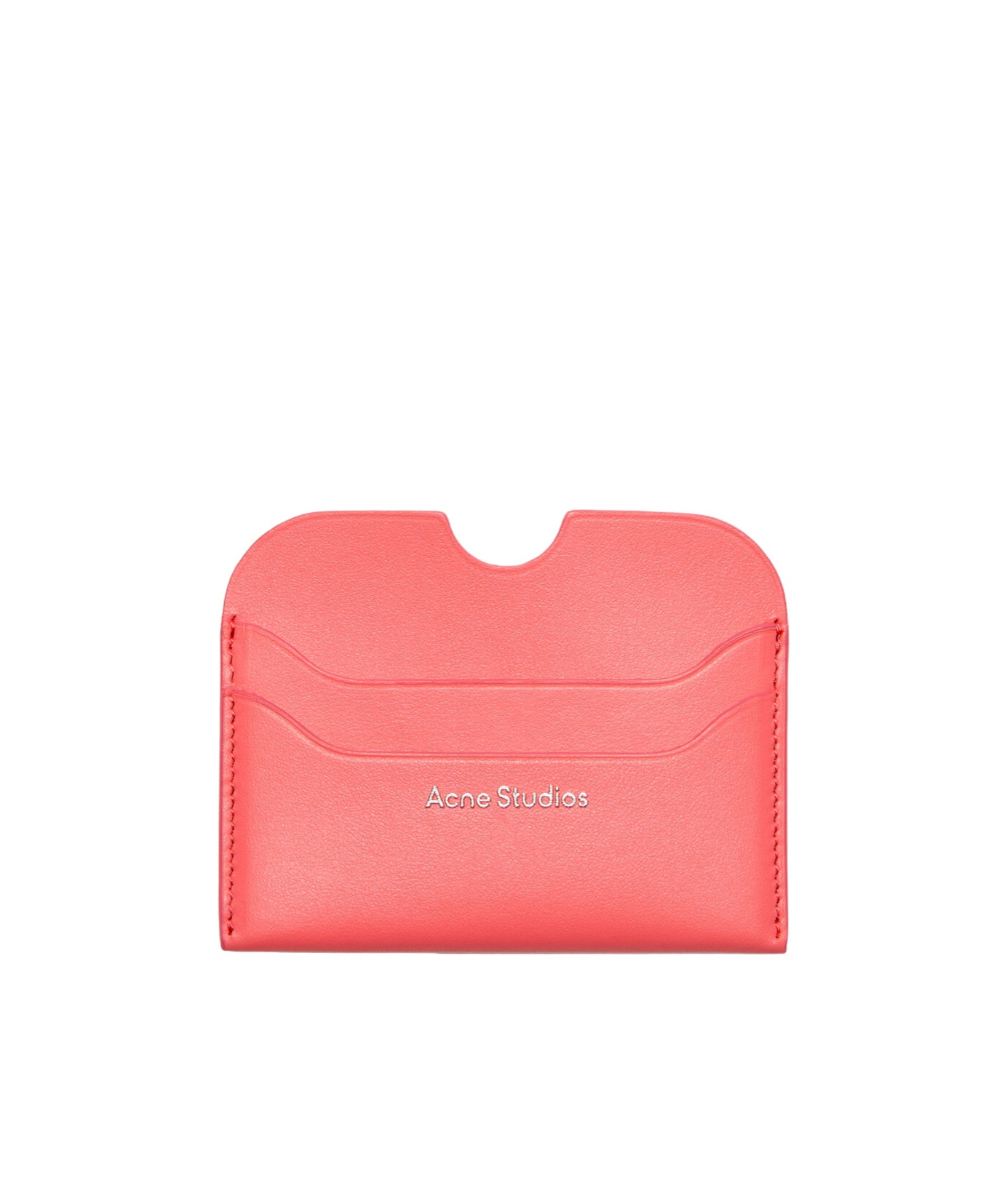 ACNE STUDIOS LOGO-LETTERING LEATHER CARDHOLDER 