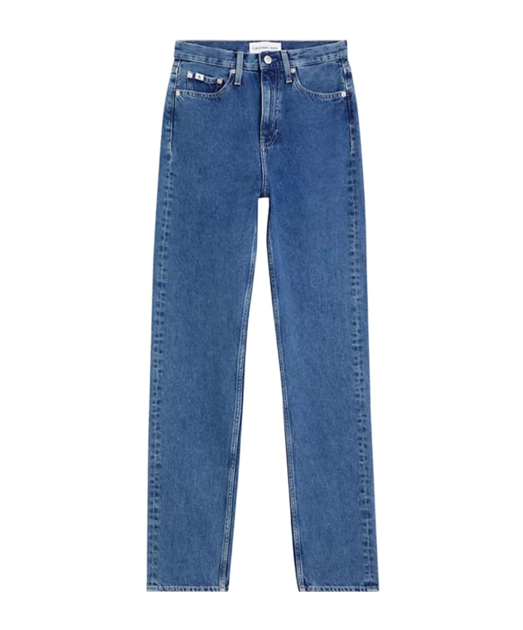 Calvin Klein Jeans Est.1978 Belt Ring Denim Trousers In Blue