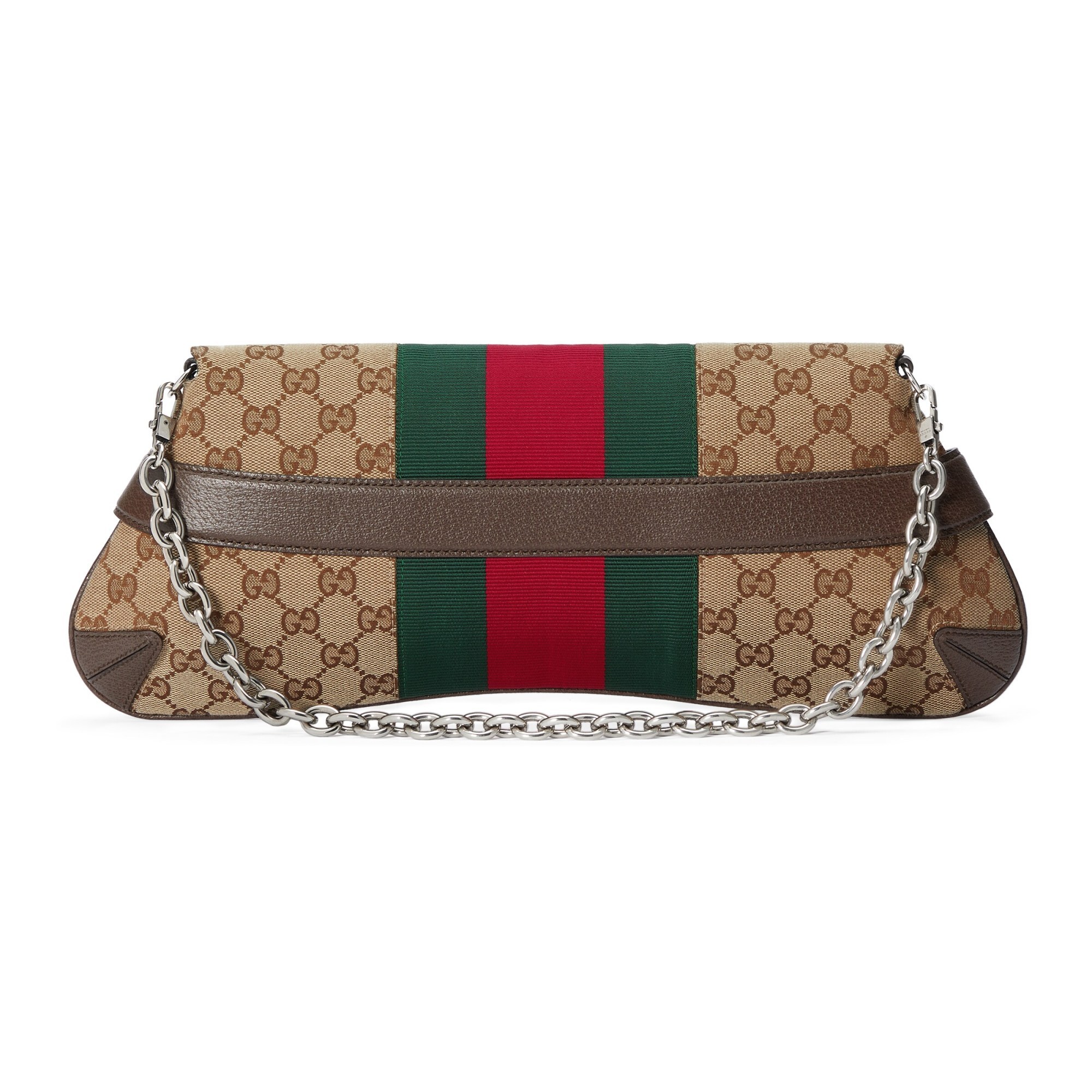 Shop Gucci Medium Horsebit Chain Shoulder Bag In Green
