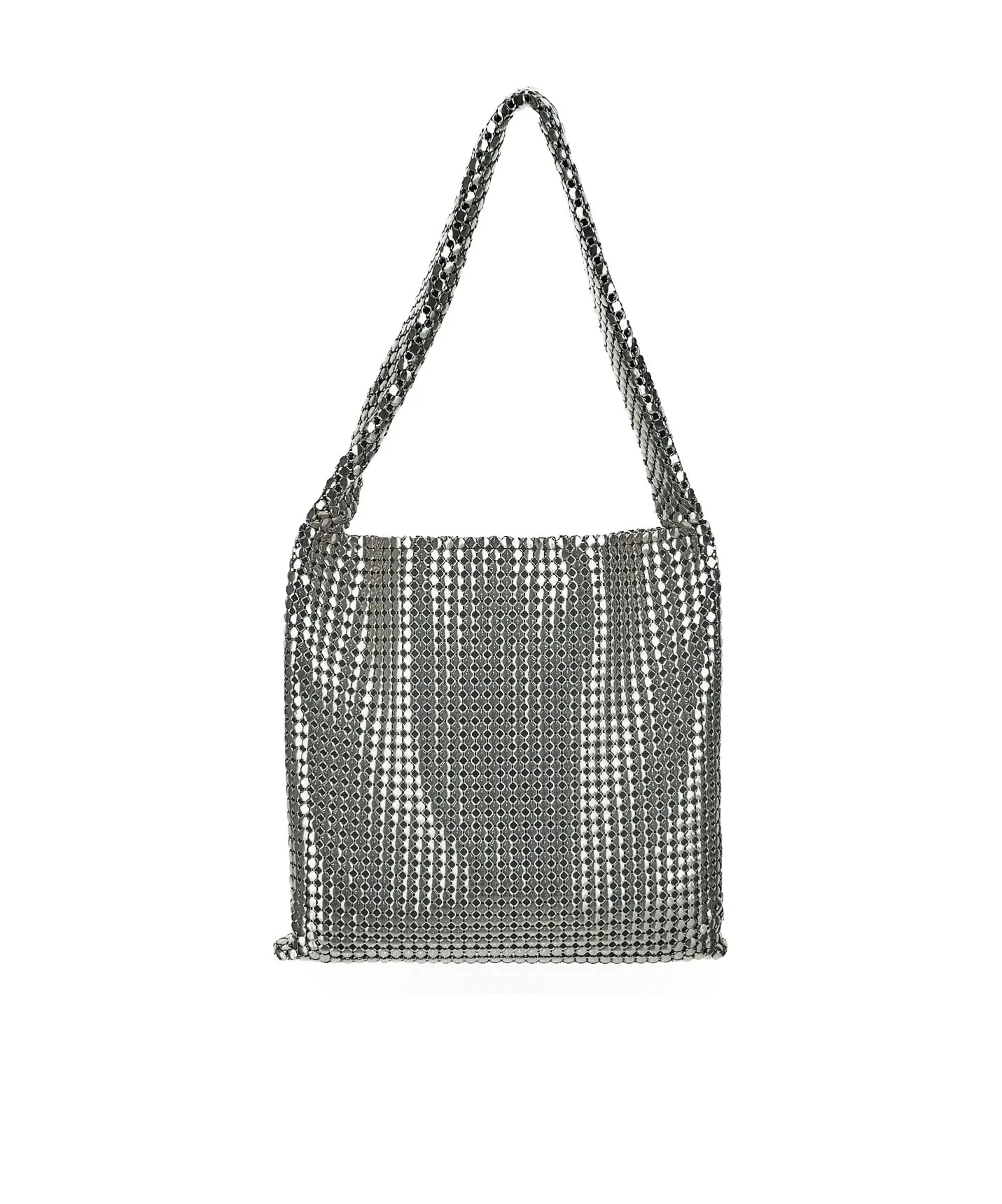 Rabanne Pixel Tote Bag In Black