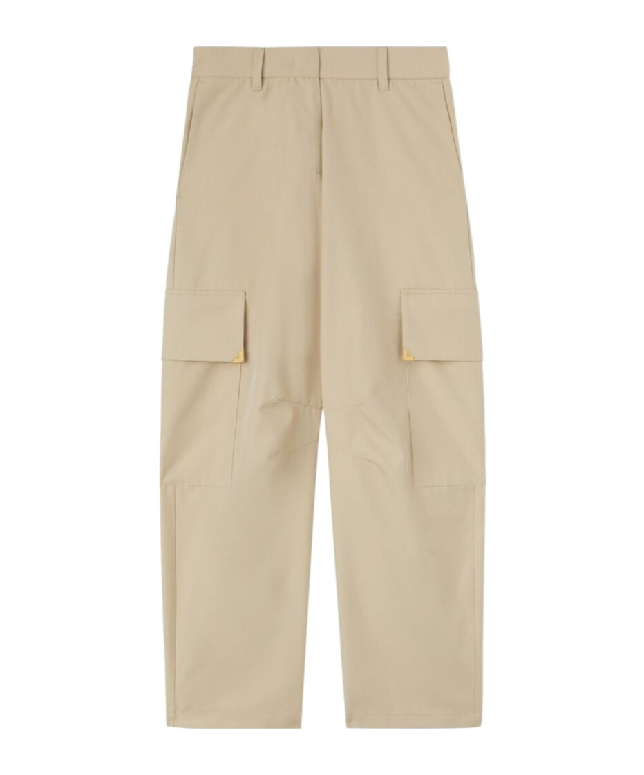 Palm Angels Carrot-cut Mid-rise Trousers In Nude