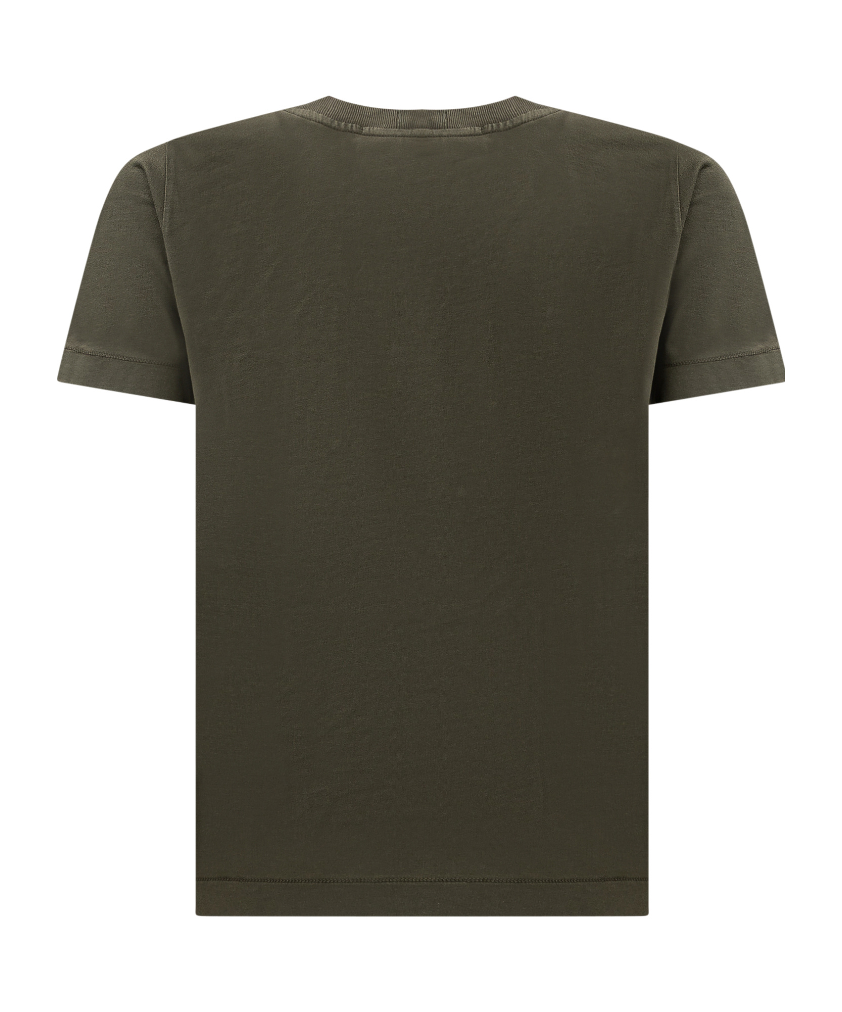 Stone Island Compass-patch Cotton T-shirt In Green
