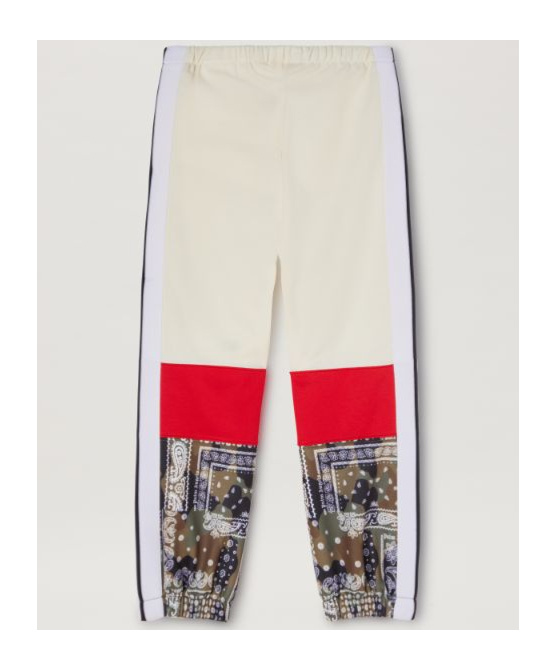Palm Angels Colour-block Logo-print Track Pants In White