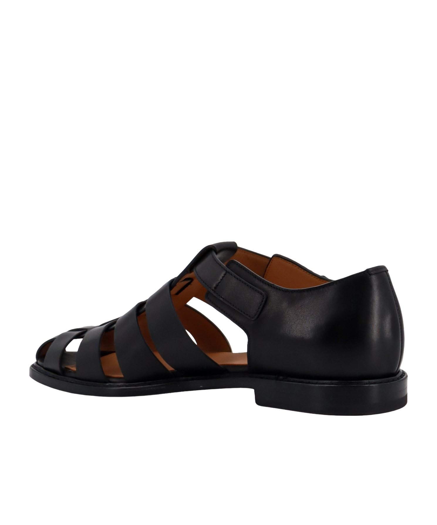 Shop Church's Fisherman Leather Sandal In Black