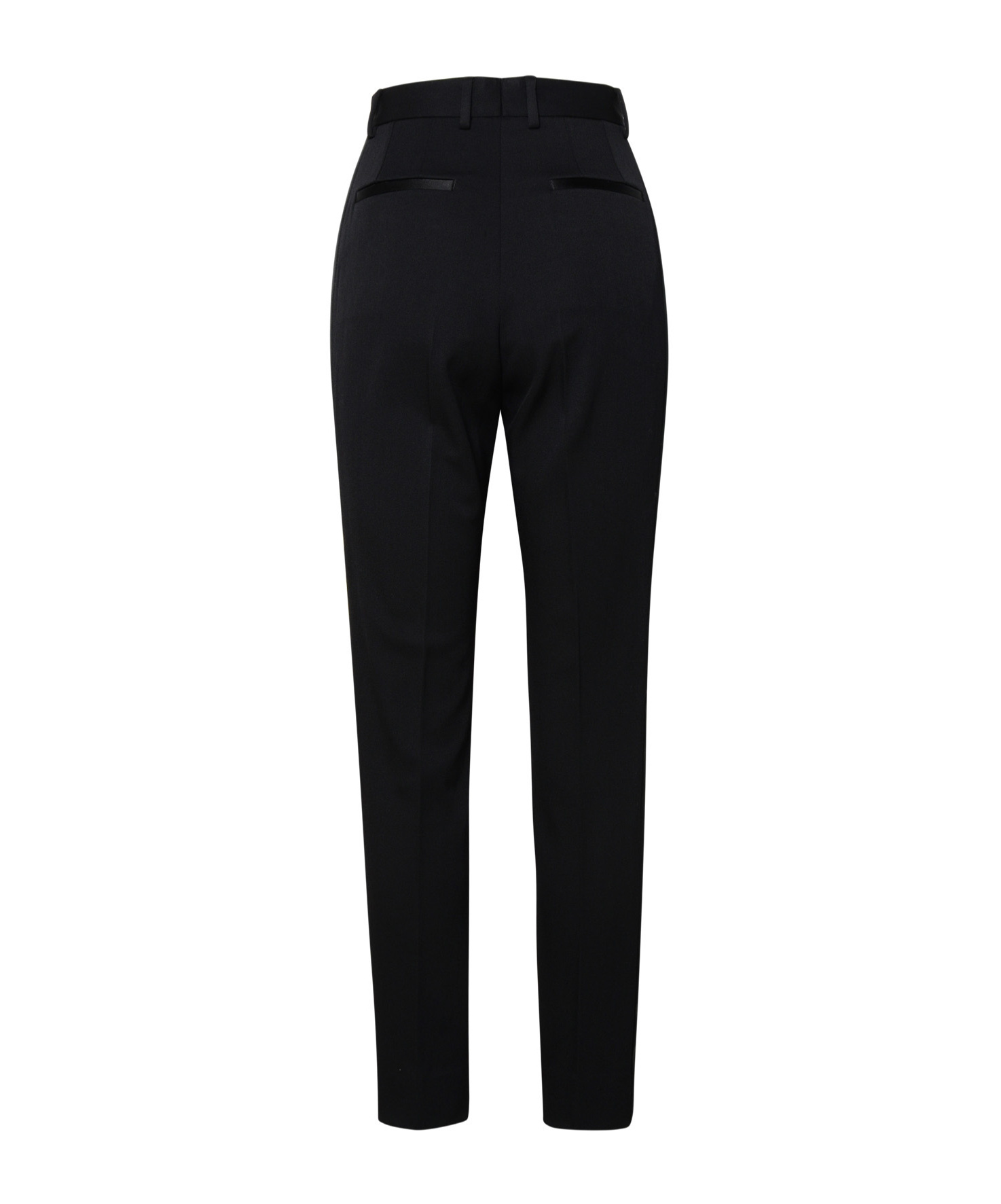 Dolce & Gabbana Women Stretch Wool And Silk Trousers In Black