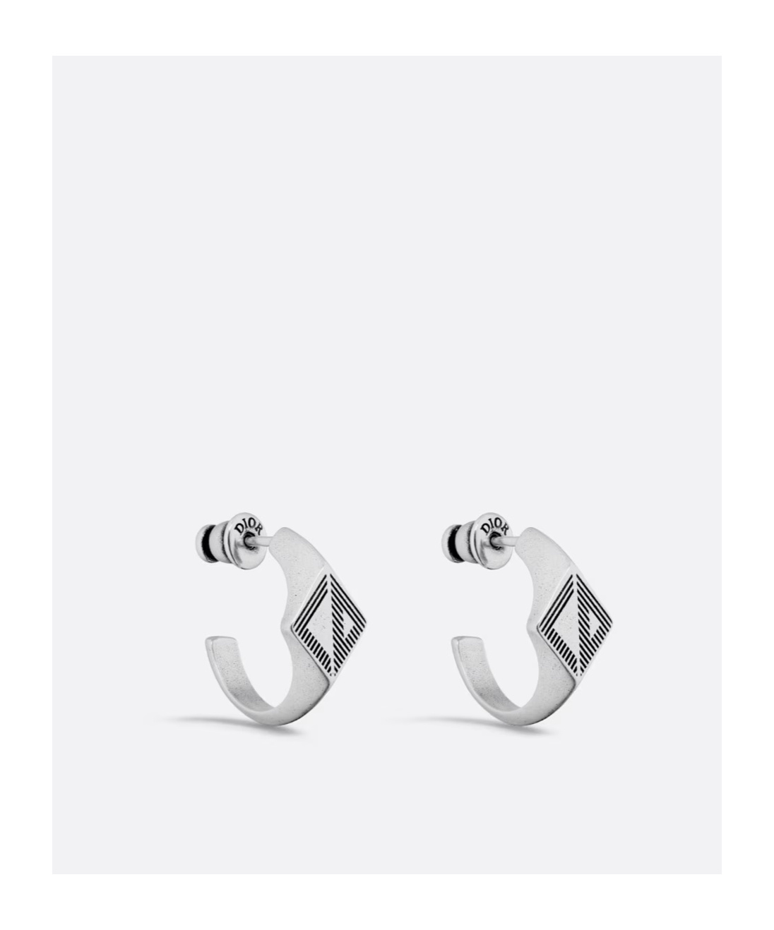 Shop Dior Cd Earrings In White