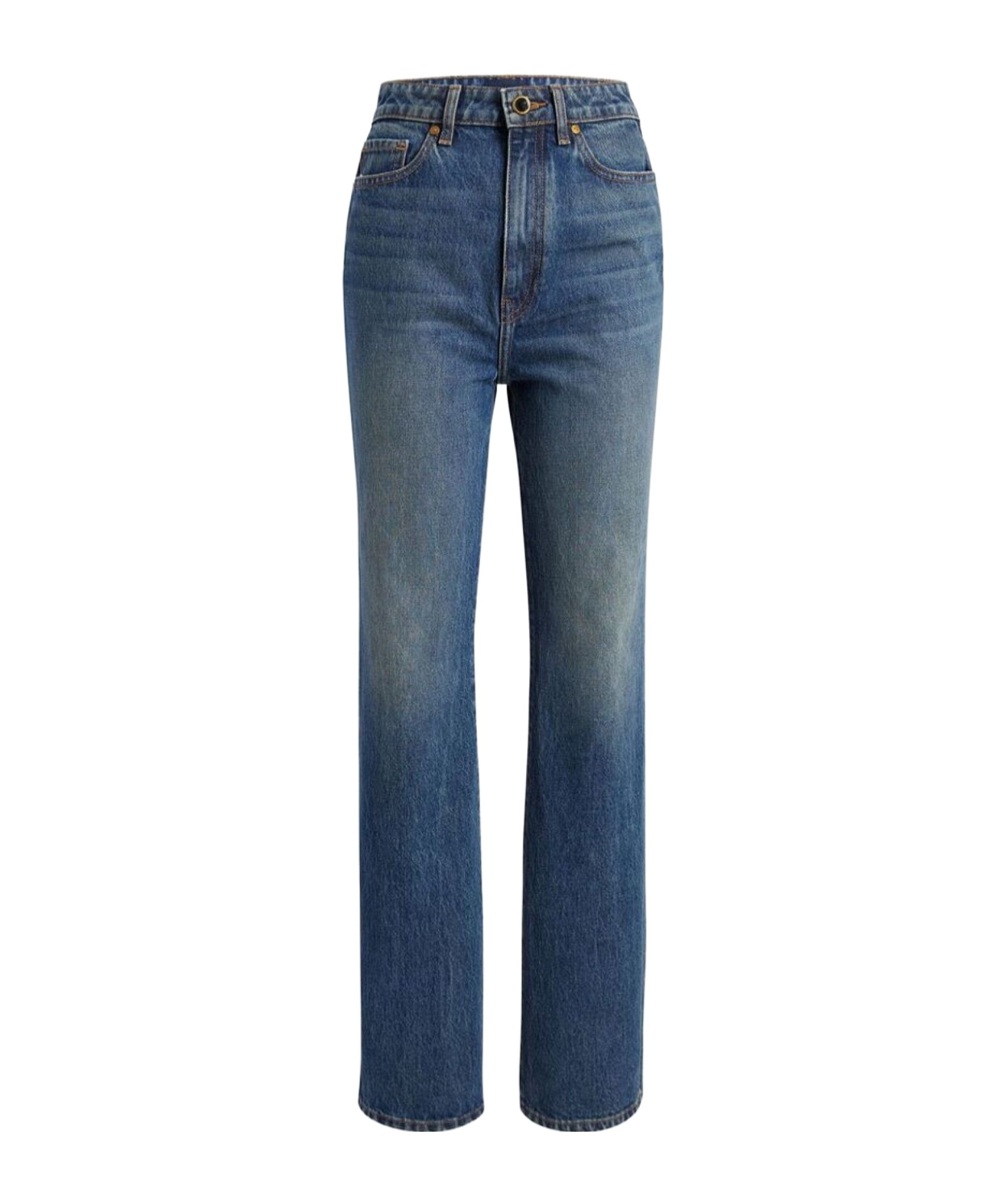 Khaite The Danielle High-rise Jeans In Blue