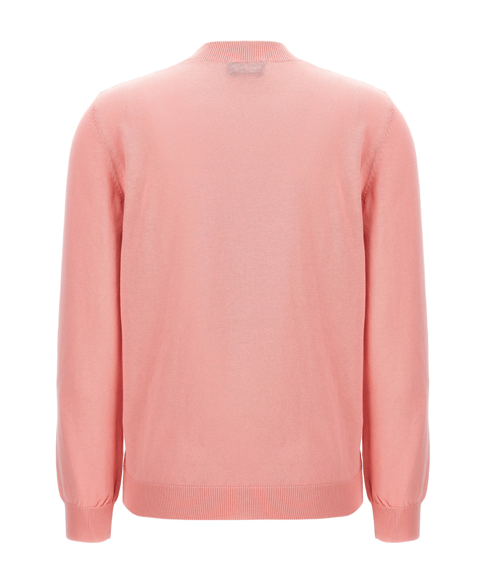 Apc Logo-embroidered Cotton Cardigan In Pink