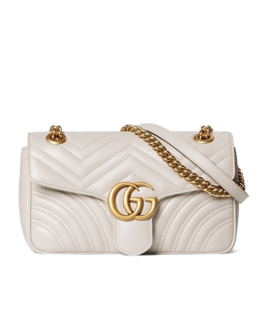 Gucci Gg Marmont Small Shoulder Bag In Nude