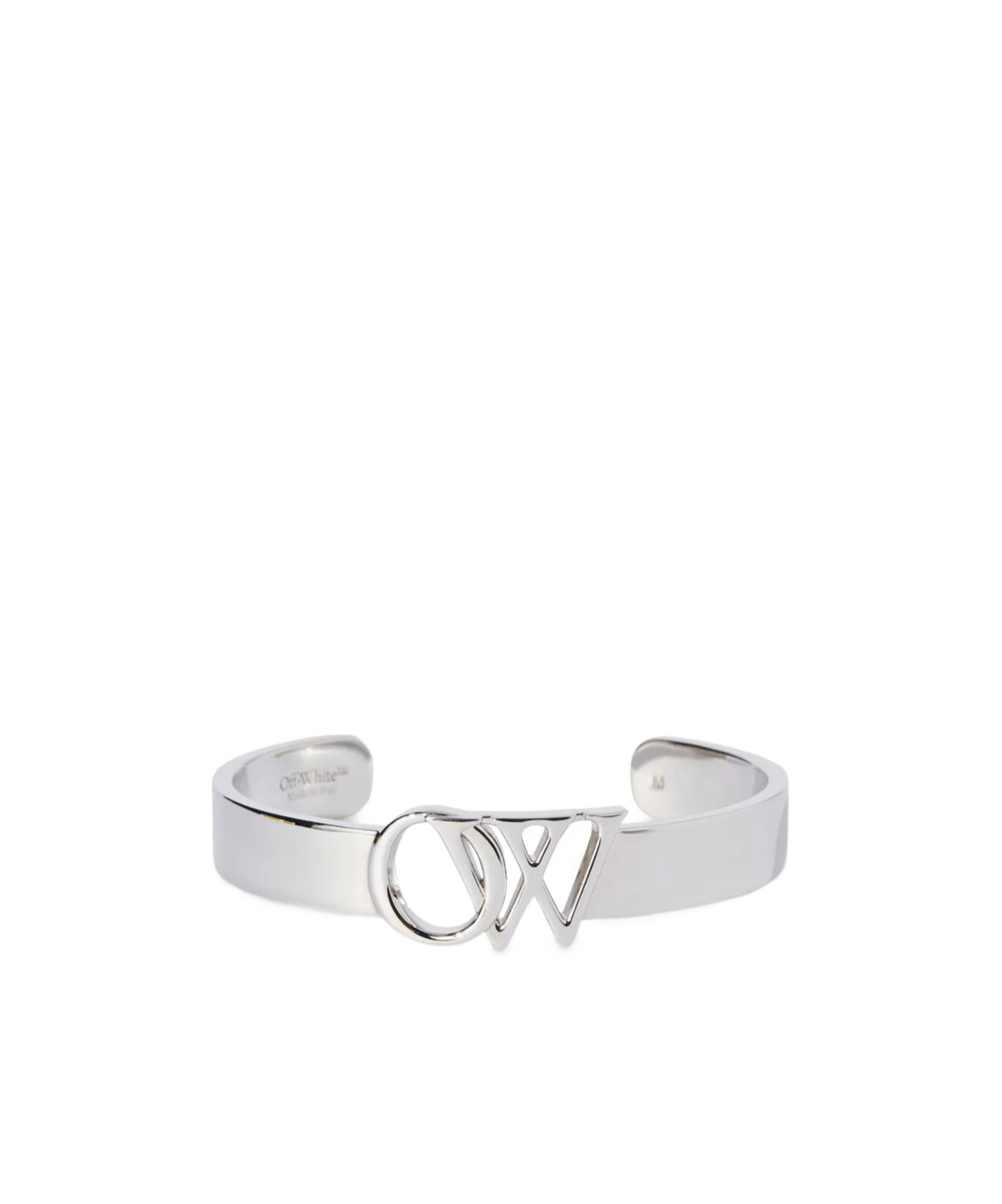 Off-white Logo Cuff Bracelet In White