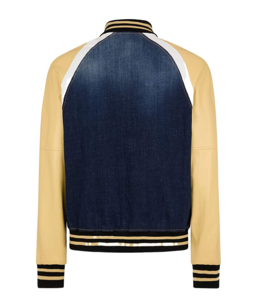 DSQUARED2 STREET COLLEGE PANELLED BOMBER JACKET