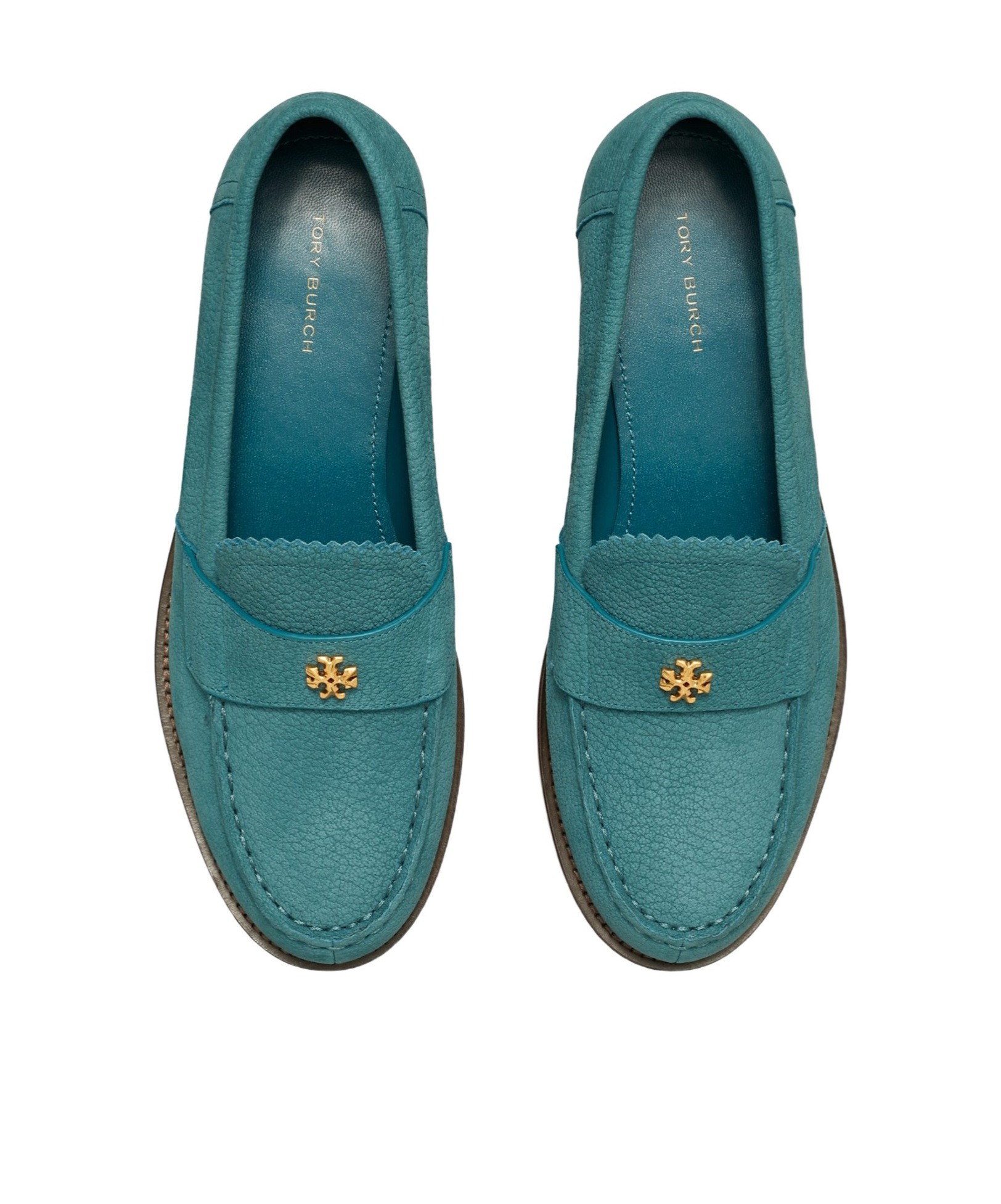 Tory Burch Suede Loafers In Blue