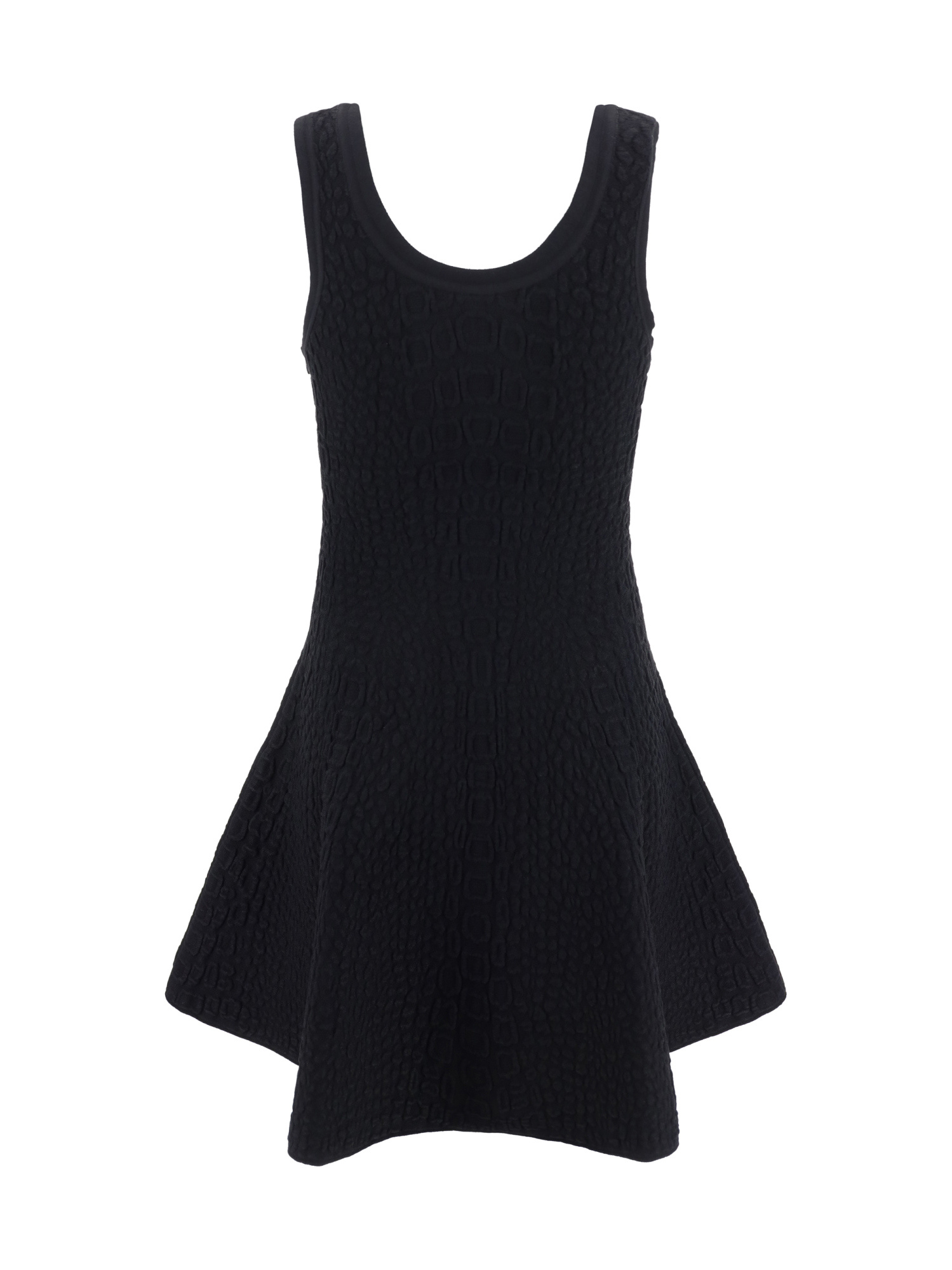 Alaïa Archetypes Pointelle-knit Mini Dress In Black