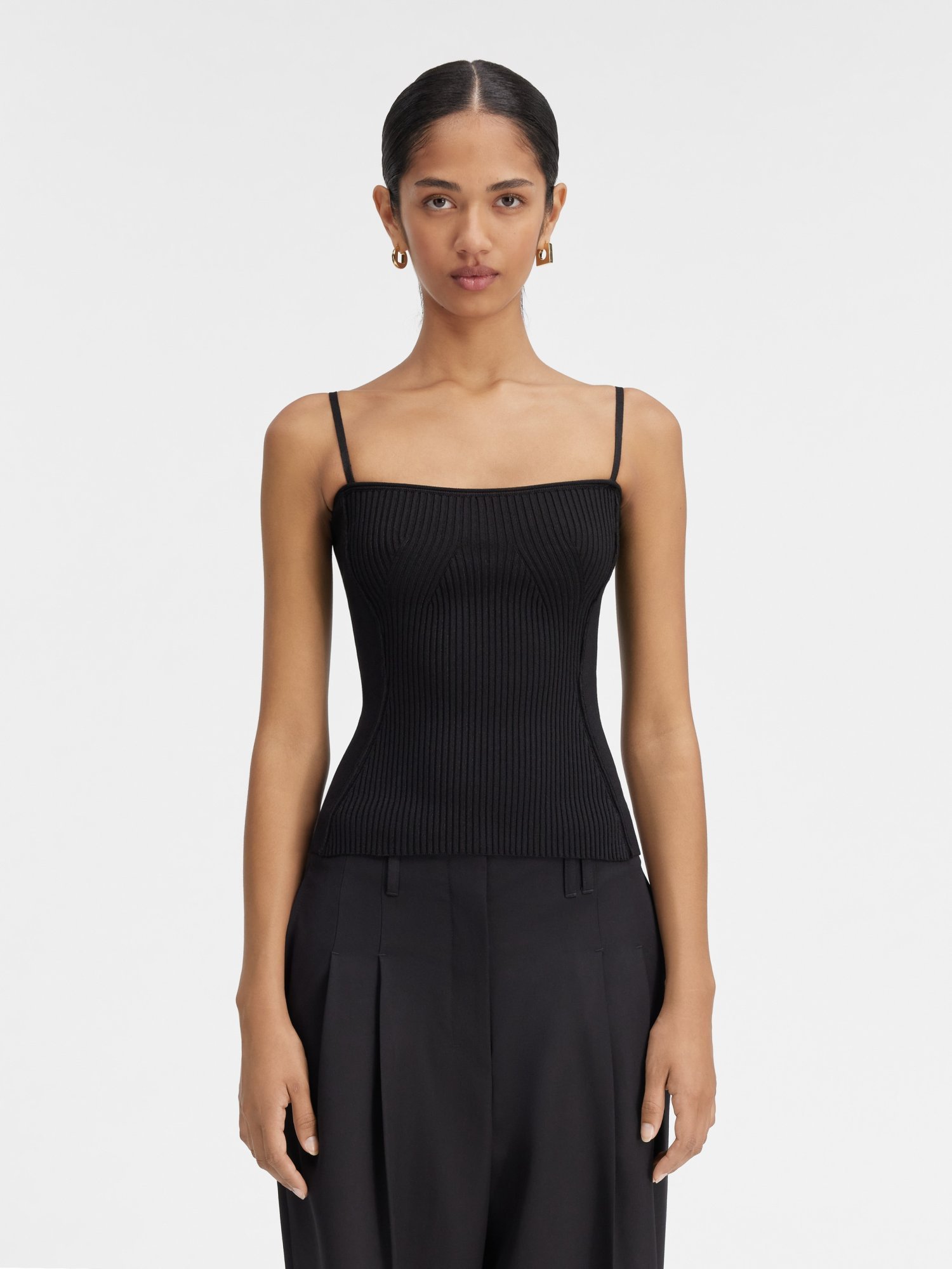 Jacquemus Le Haut Sierra Top In Black