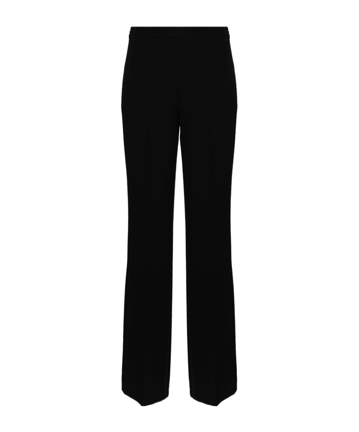 Twinset Logo Logo Pleated Casual Pants In Black