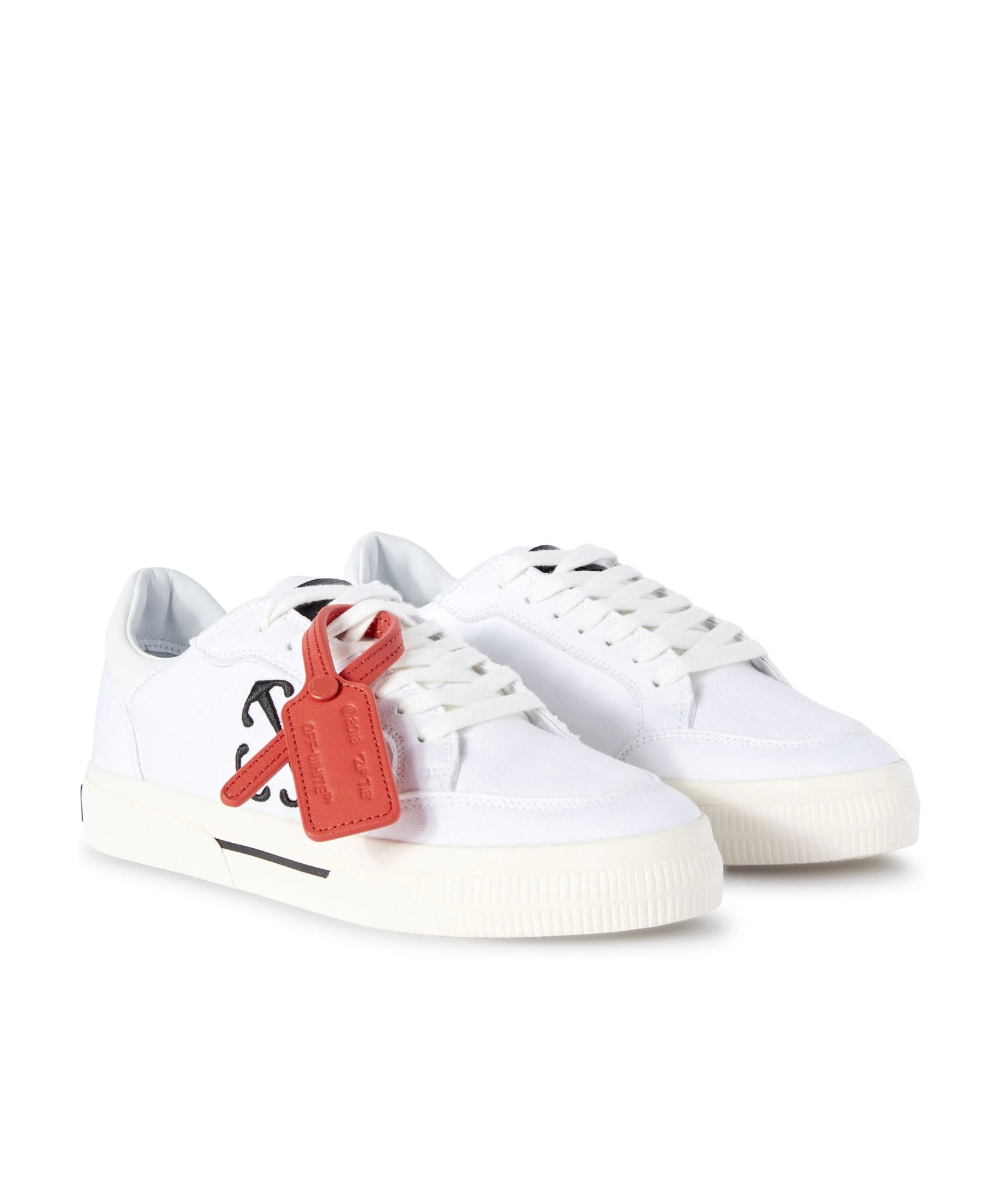 Off-white Low Canvas Vulcanized Sneakers In White