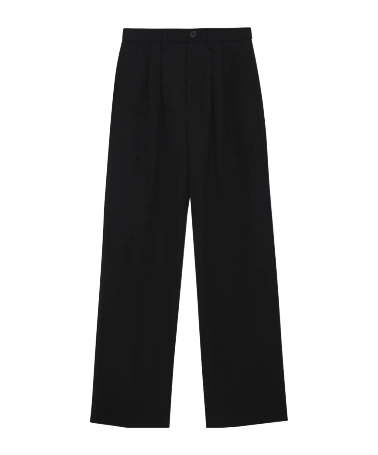 Shop Anine Bing Carrie Twill Casual Pants In Black
