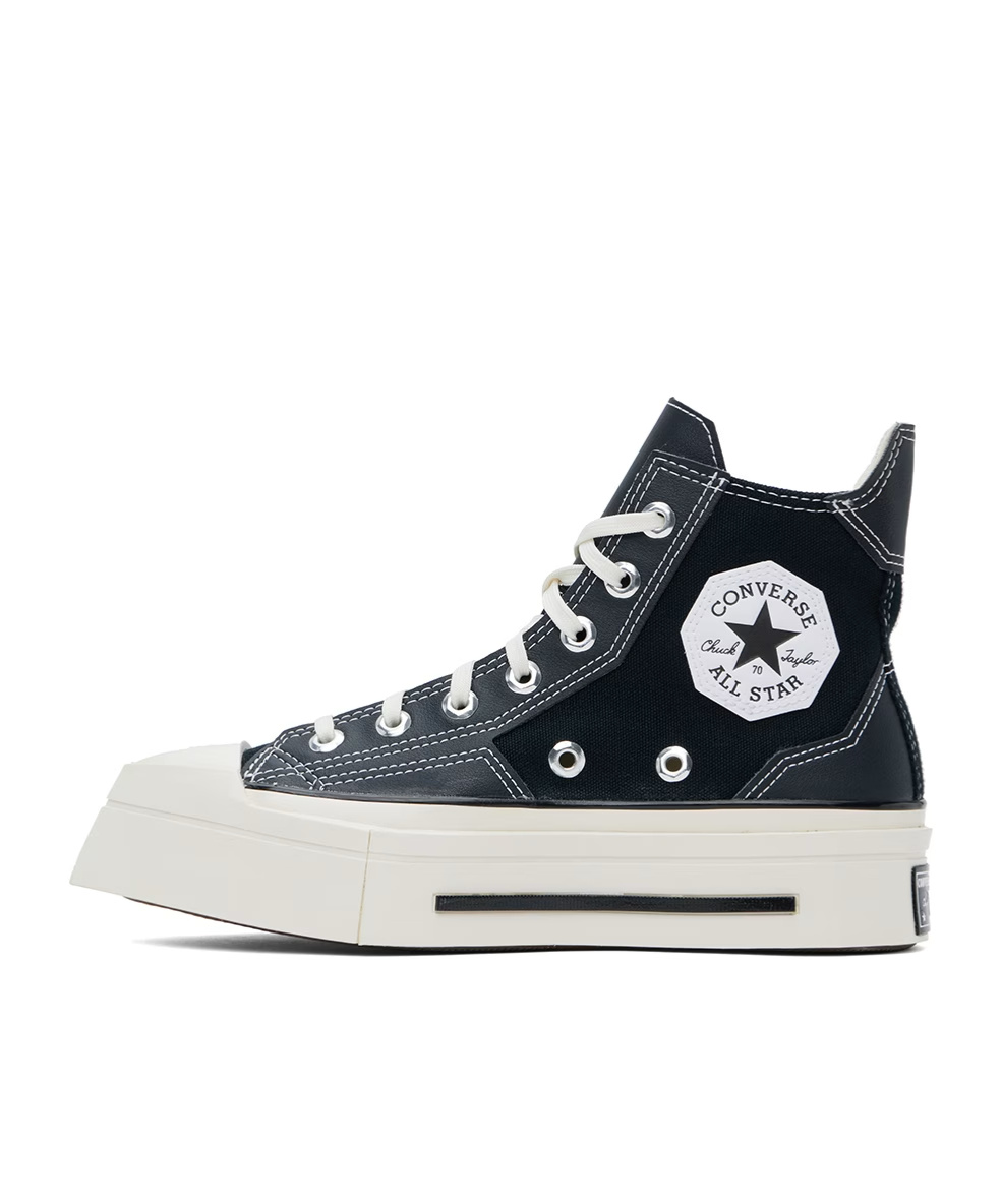 Converse Gender Inclusive Chuck 70 De Luxe Square Toe Platform High Top Sneaker In Black