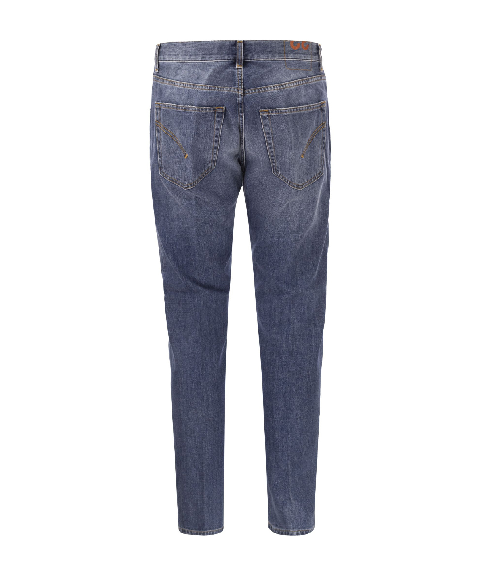 Dondup Cuffed Denim Jeans In Blue