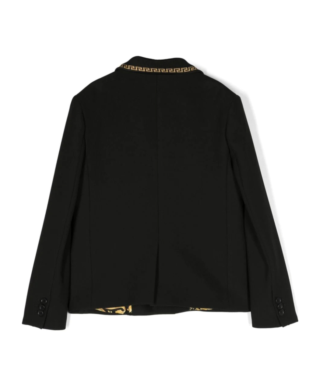 VERSACE GRECA-TRIM SINGLE-BREASTED BLAZER