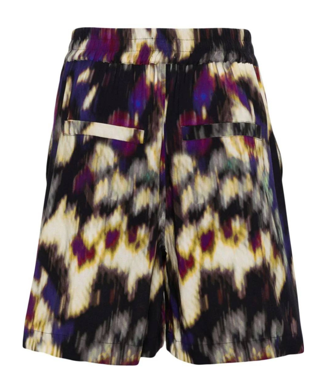 Isabel Marant Vatauya Elastic Waist Shorts In Black