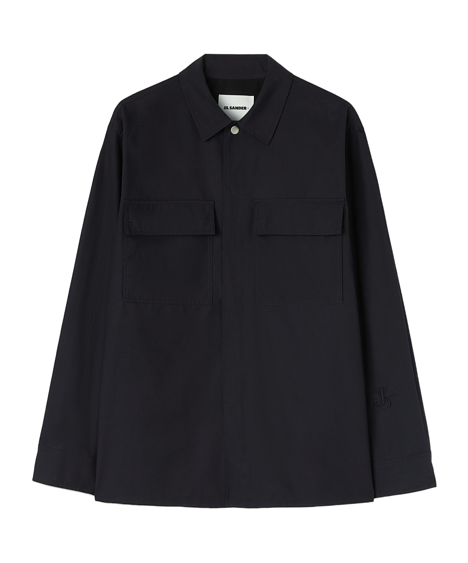 Jil Sander Long-sleeved Solid Shirt In Black