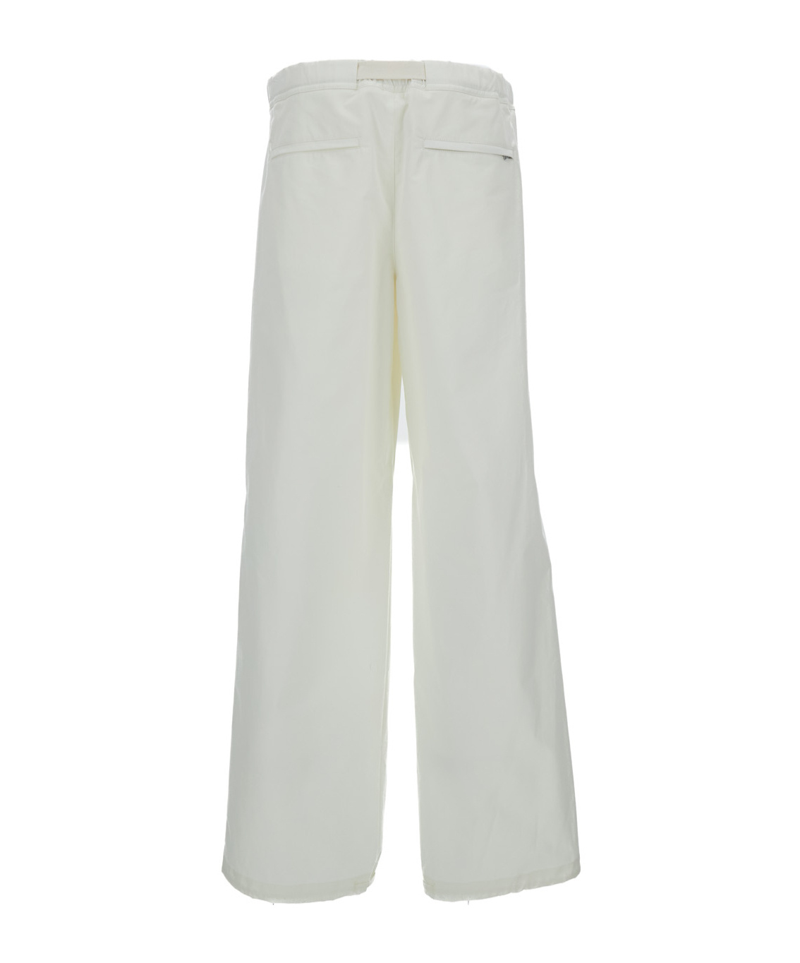 Jil Sander White Cargo Pants In Cotton Man In White