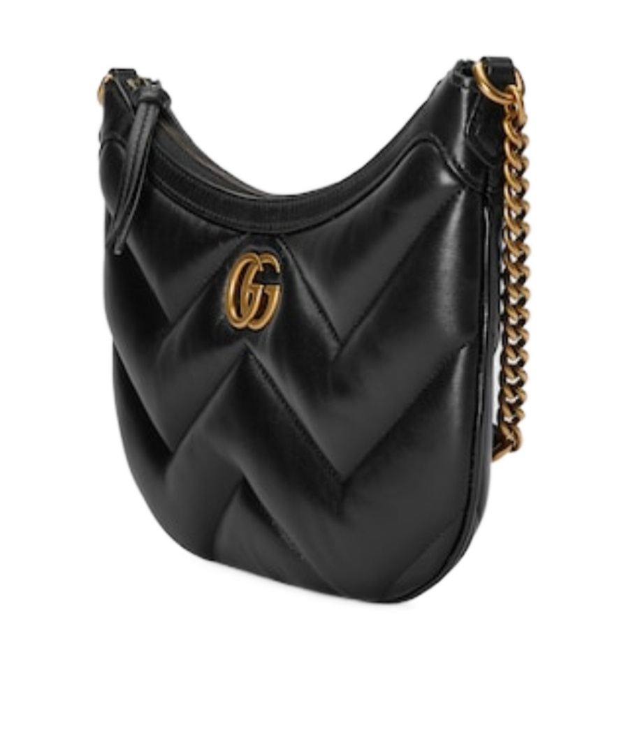 GUCCI SMALL MARMONT LEATHER SHOULDER BAG
