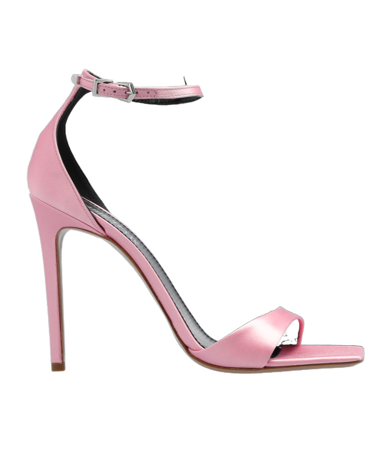 Shop Paris Texas 105mm Satin Stiletto Sandals In Pink