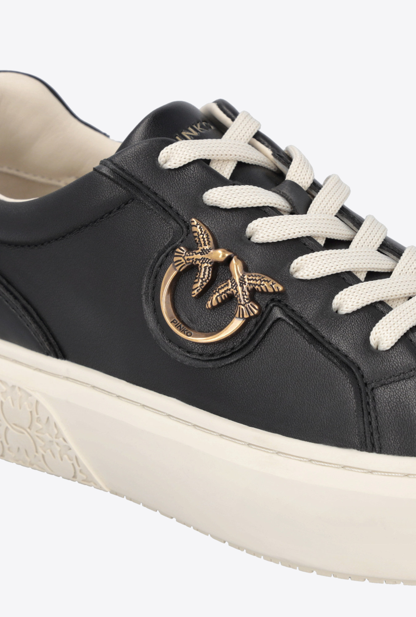 Shop Pinko Logo Detailed Platform Low-top Sneakers In White