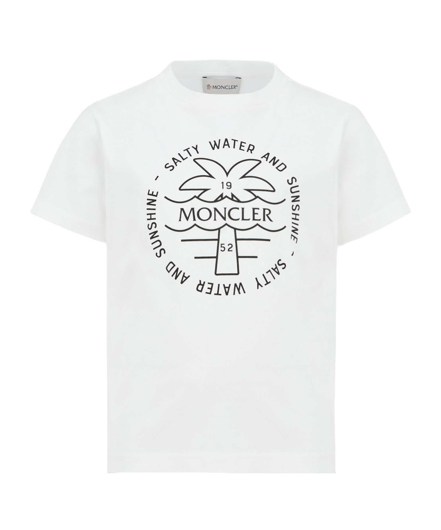Moncler Logo-printed Cotton T-shirt In White