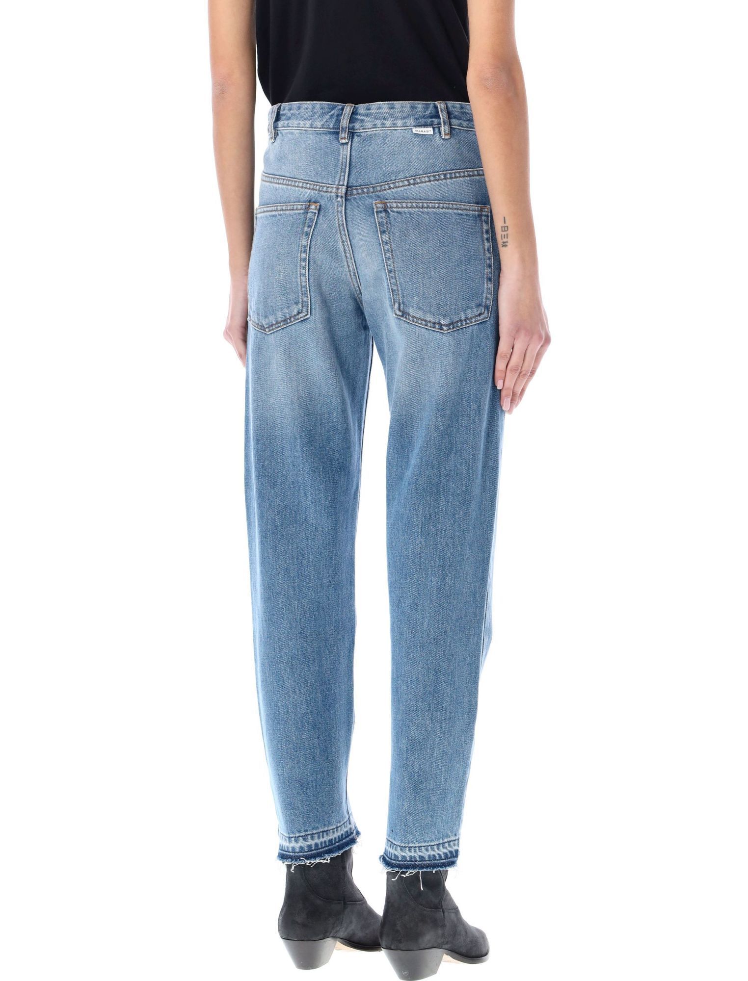 ISABEL MARANT ÉTOILE BELDEN CROPPED DENIM JEANS