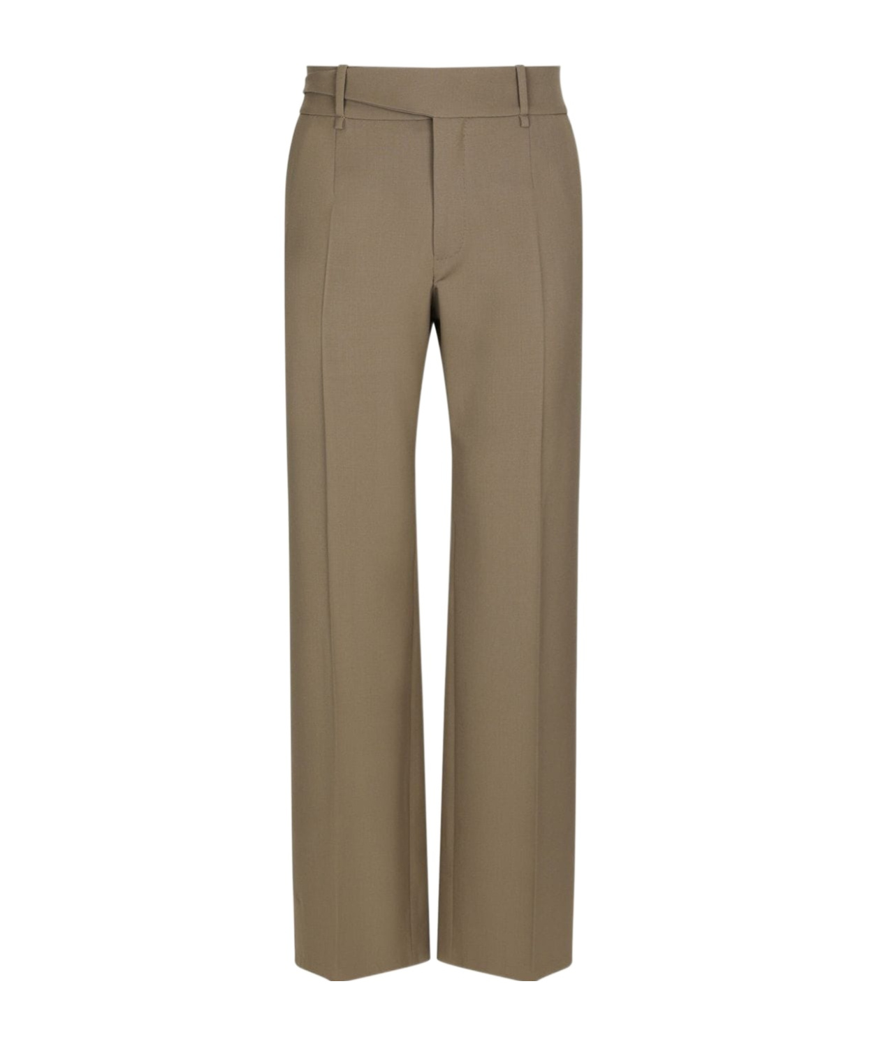 Dolce & Gabbana Tailored Stretch Twill Pants In Brown