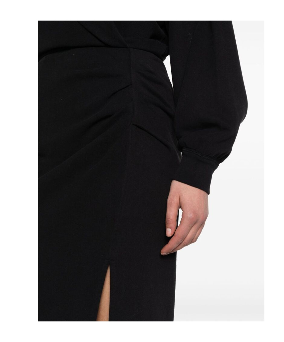 Isabel Marant Étoile Black Salomon Midi Dress In Black