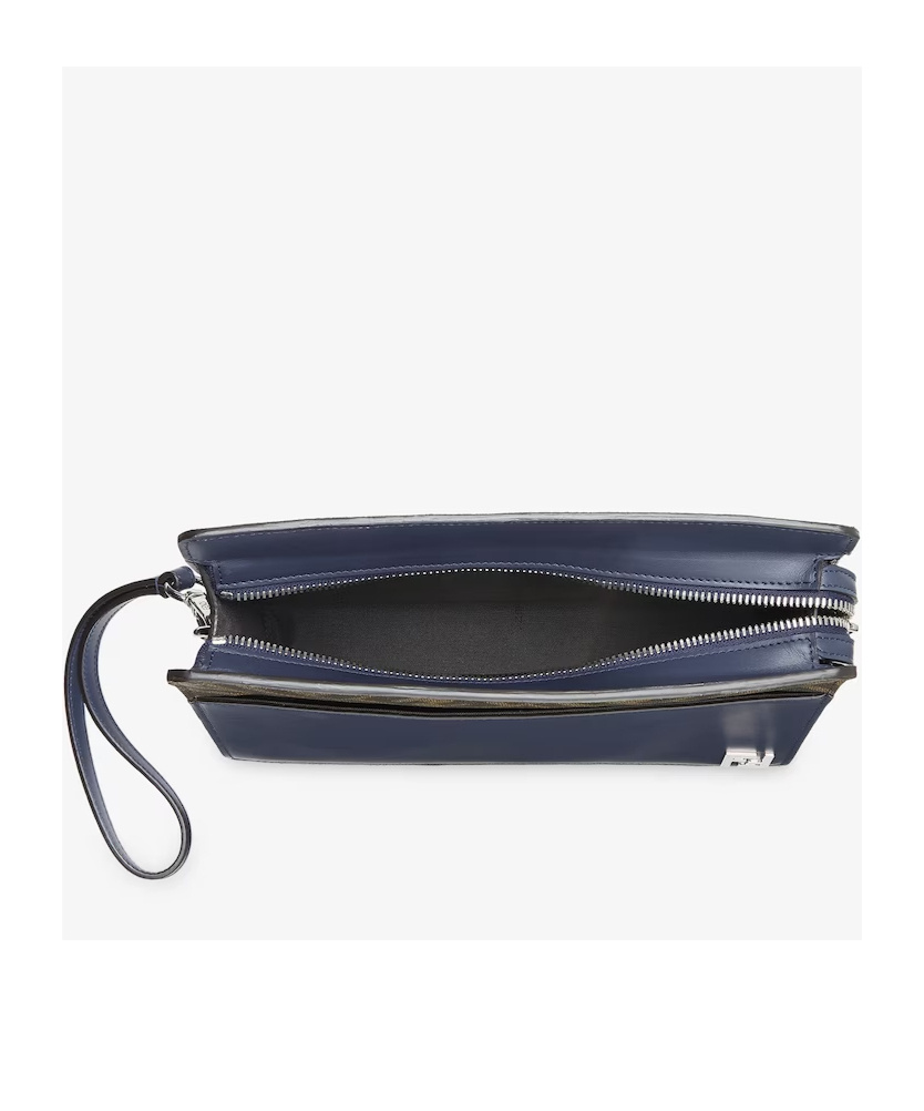 Fendi Zucca-monogram Pattern Clutch In Black